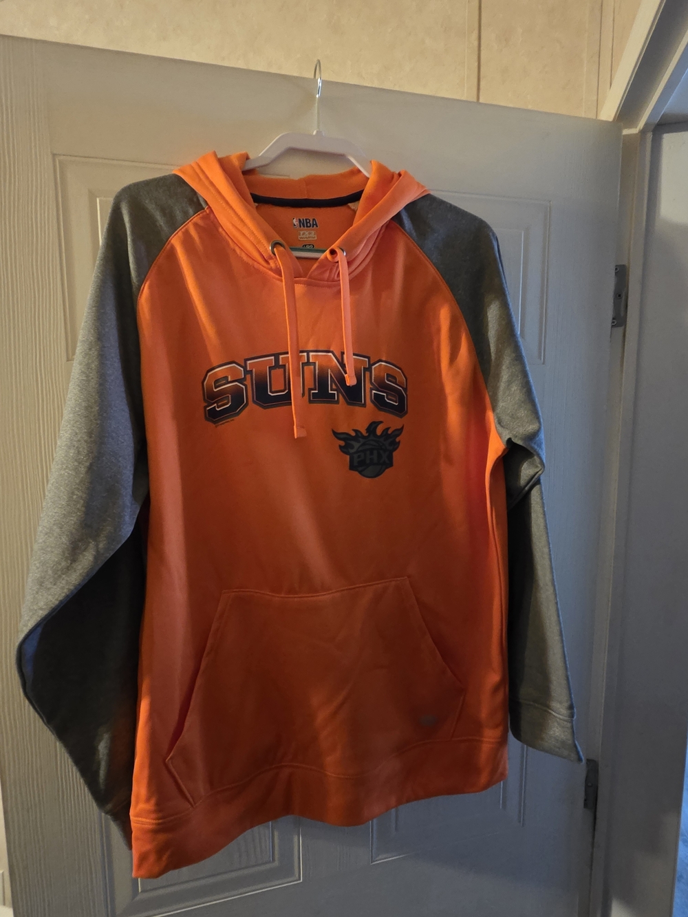 NBA Phoenix Suns Orange & Gray Crewneck Pullover